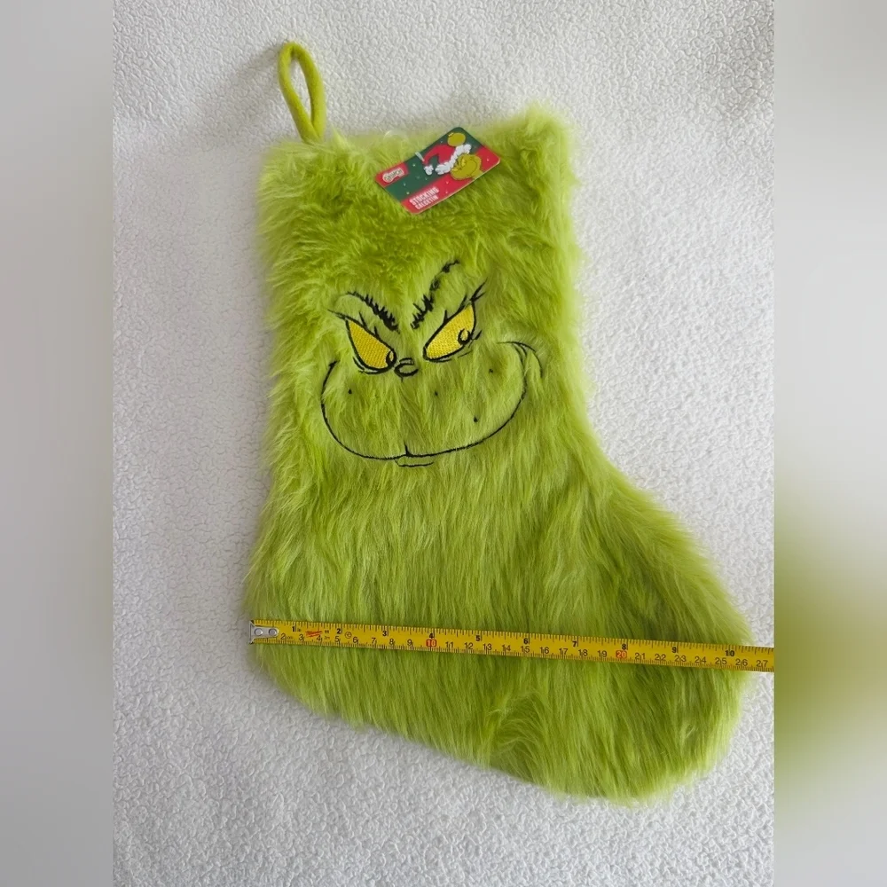 Dr. Seuss' How The Grinch Stole Christmas Furry Green Face 20